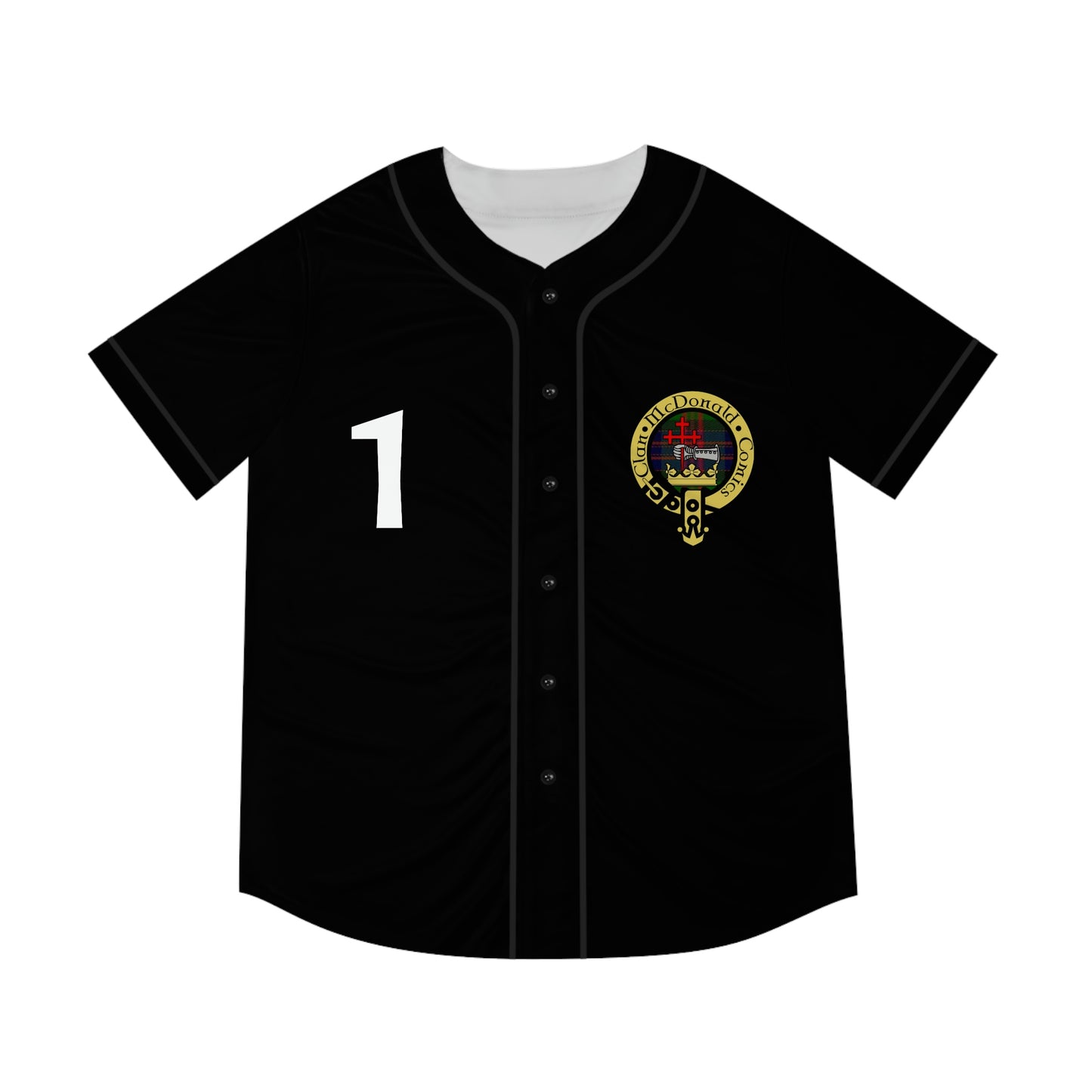 Clan McDonald Comics Men's Baseball Jersey - Black