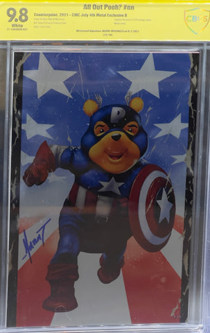 All Out Pooh? #nn CMC July 4th Metal Exclusive B CBCS 9.8 Yellow Label Marat Mychaels