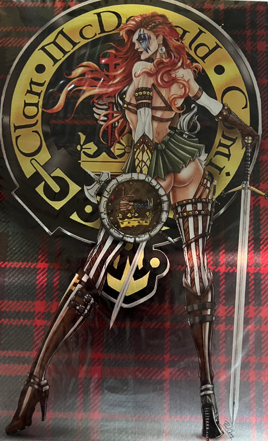 CMC EXCLUSIVE WHITE WIDOW #1  'BRAVEHEART EDITION"  METAL COVER