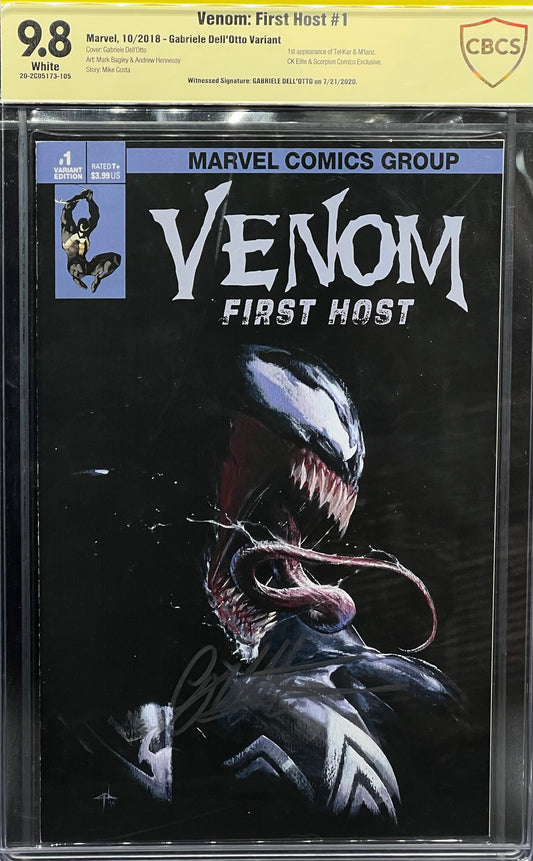 Venom: First Host #1 Gabriele Dell'Otto Variant CBCS 9.8 Yellow Label