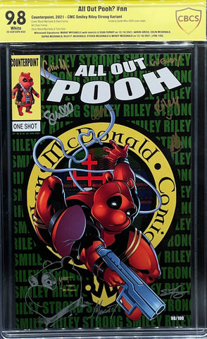 All Out Pooh #nn CMC Smiley Riley Strong Variant CBCS 9.8 Yellow Label Marat Mychaels & Sean Forney