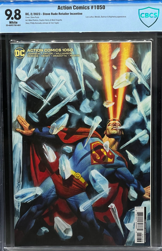 Action Comics #1050 Steve Rude Retailer Incentive CBCS 9.8 Blue Label