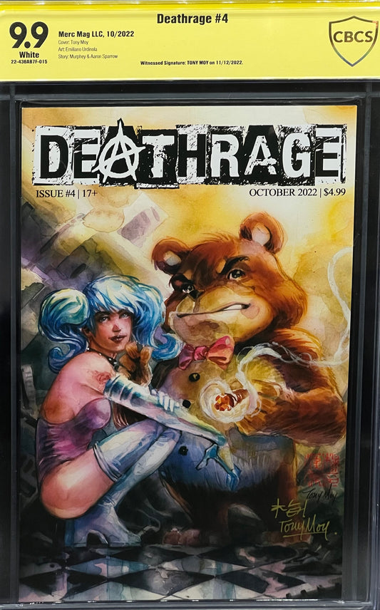 Deathrage #4 CBCS 9.9 Yellow Label Tony Moy