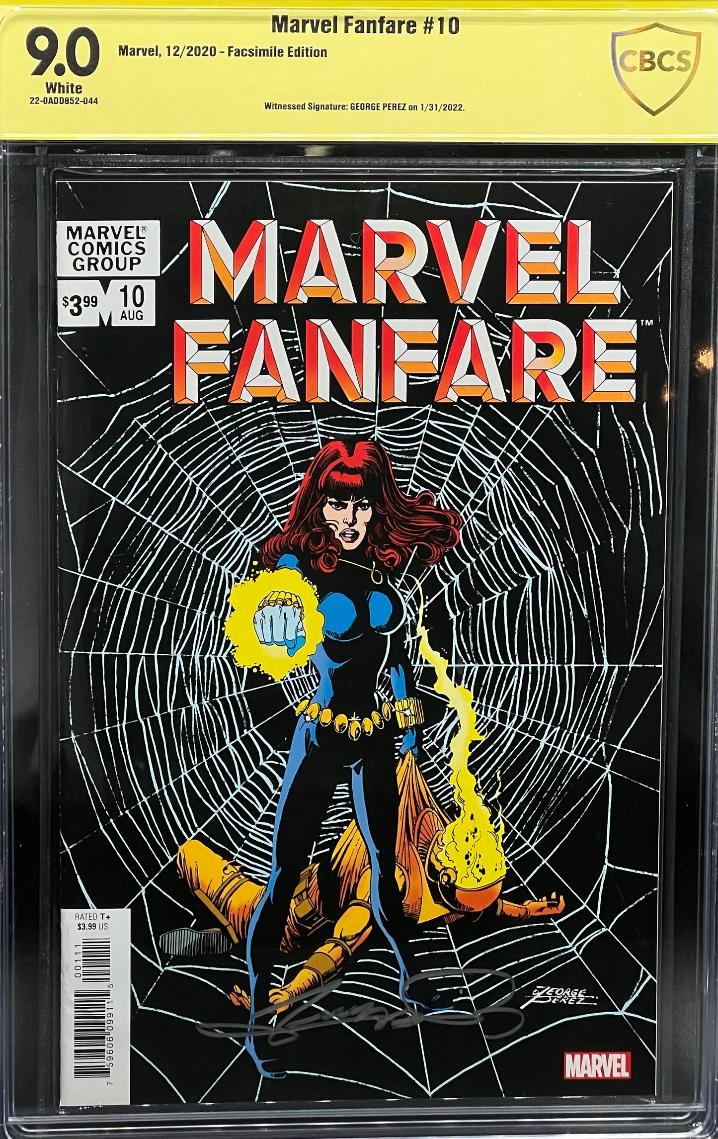 Marvel Fanfare #10 Facsimile Edition CBCS 9.0 Yellow Label George Perez
