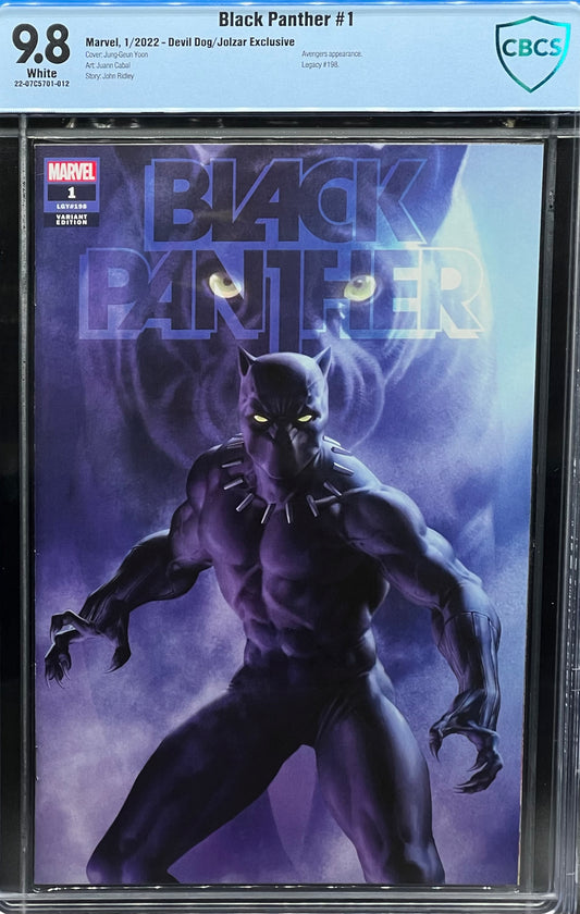 Black Panther #1 Devil Dog/ Jolzar Exclusive CBCS 9.8 Blue Label