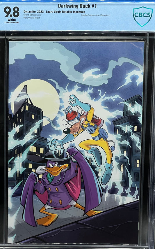 Darkwing Duck #1 Lauro Virgin Retailer Incentive CBCS 9.8 Blue Label