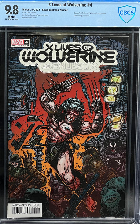 X Lives of Wolverine #4 Kevin Eastman Variant CBCS 9.8 Blue Label