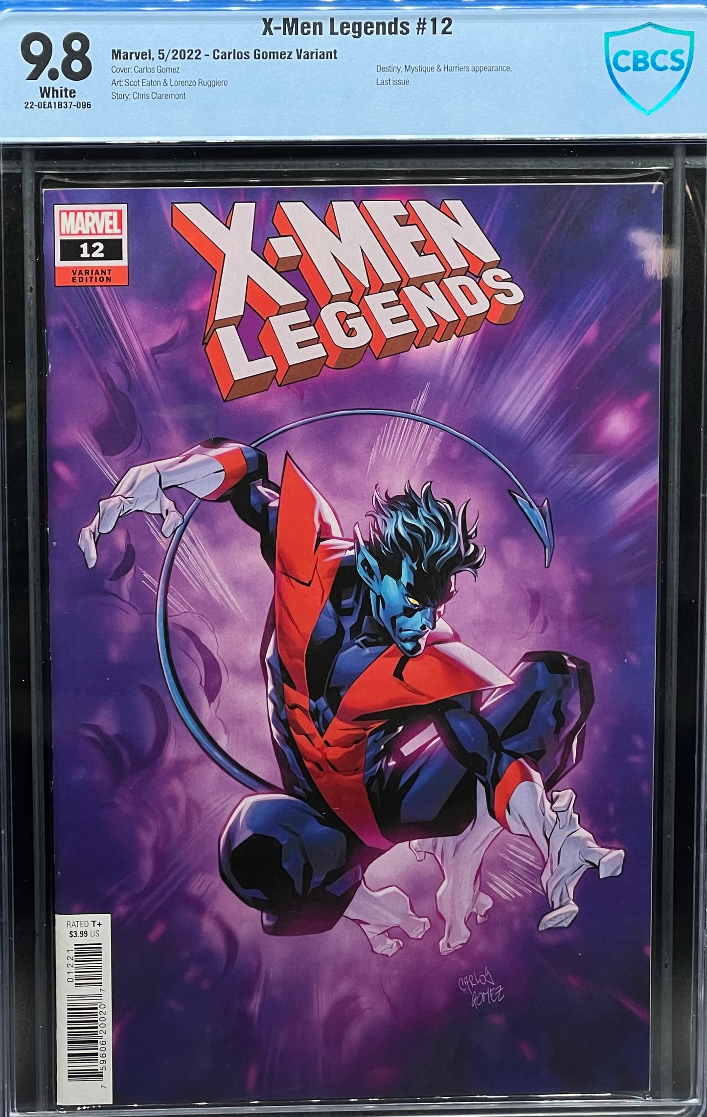 X-Men Legends #12 Carlos Gomez Variant CBCS 9.8 Blue Label