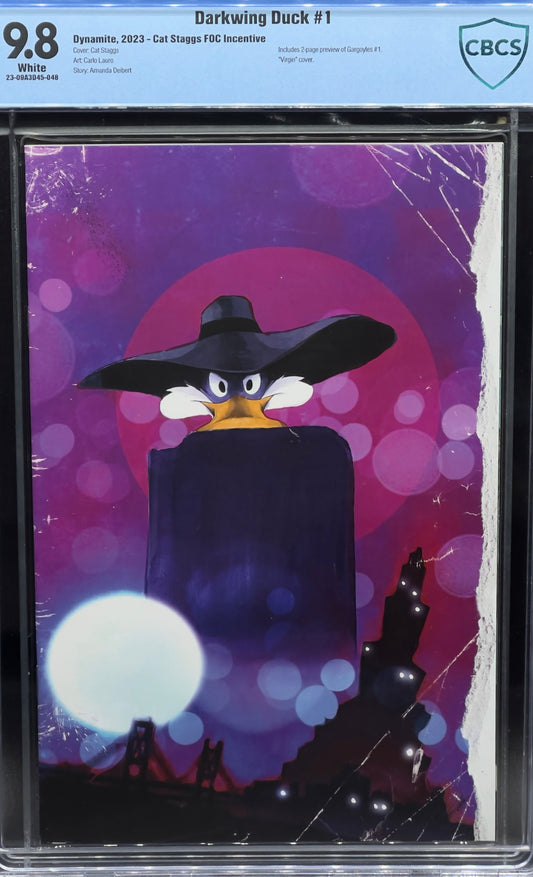 Darkwing Duck #1 Cat Staggs FOC Incentive CBCS 9.8 Blue Label