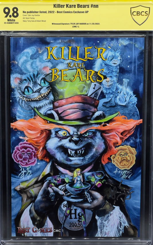 Killer Kare Bears #nn Best Comics Exclusive CMC 1 AP CBCS 9.8 Yellow Label Tyler Jay Haddox