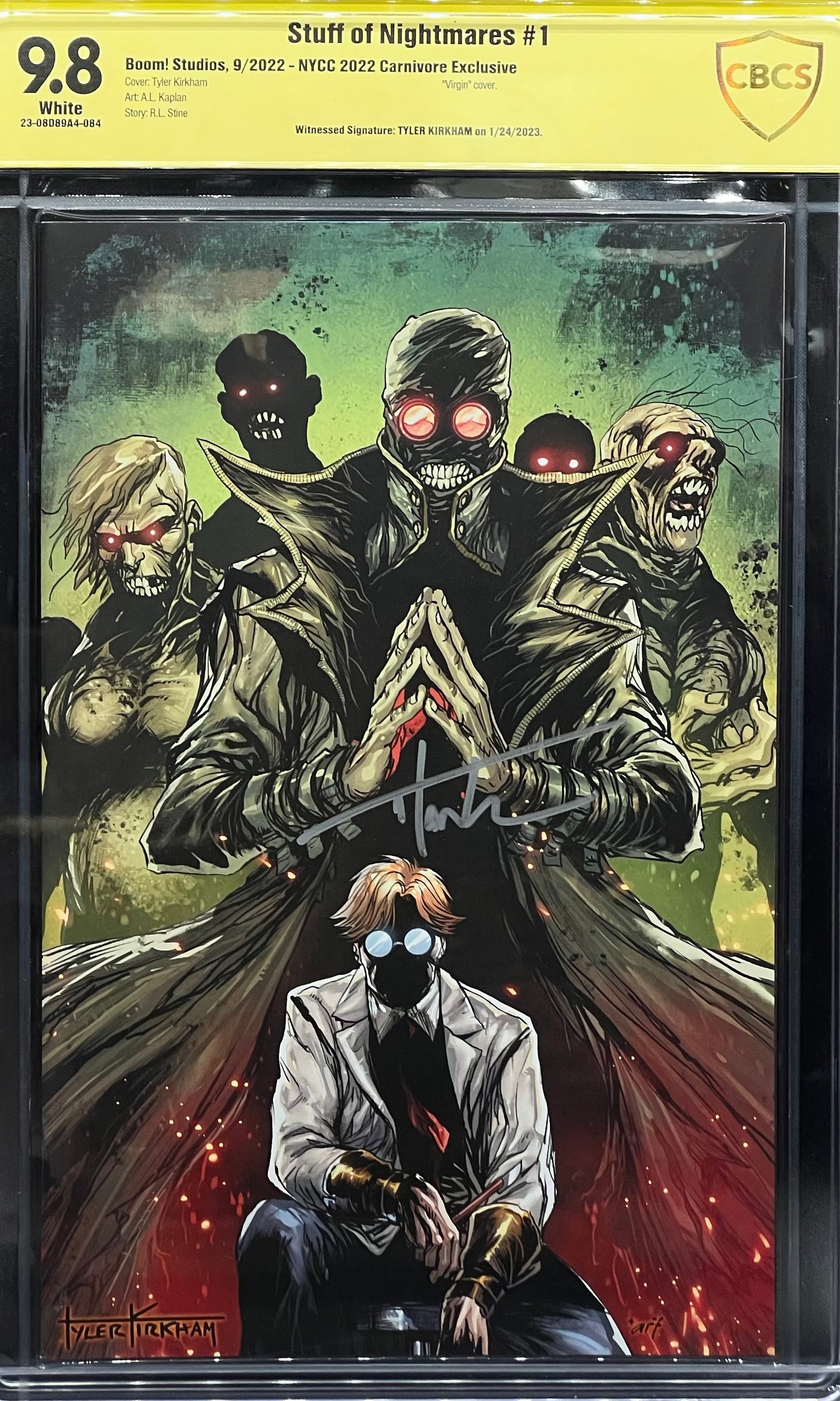 Stuff of Nightmares #1 NYCC 2022 Carnivore Exclusive CBCS 9.8 Yellow Label Tyler Kirkham