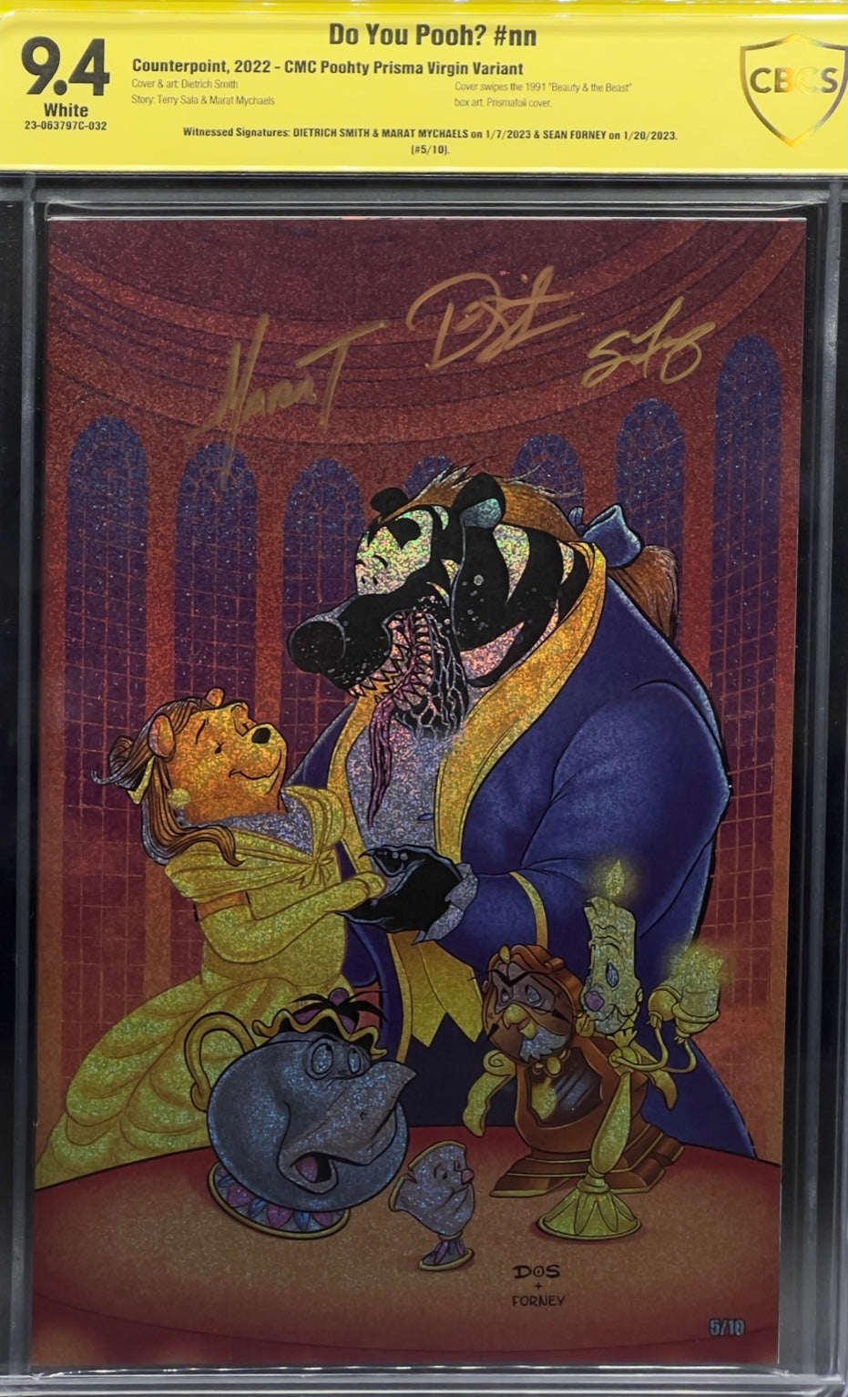 Do You Pooh? #nn CMC Poohty Prisma Virgin Variant CBCS 9.4 Yellow Label~ Triple Signed!