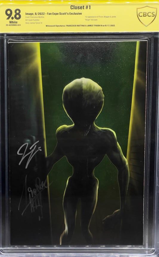 Closet #1 Fan Expo Scott's Exclusive CBCS 9.8 Yellow Label Mattina & Tynion