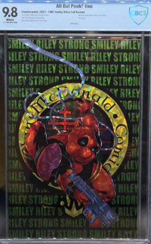All Out Pooh? #nn CMC Smiley Riley Foil Variant CBCS 9.8 Blue Label