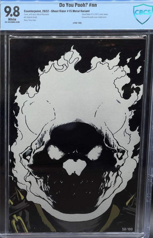 Do You Pooh? #nn Ghost Rider #15 Metal Variant CBCS 9.8 Blue Label