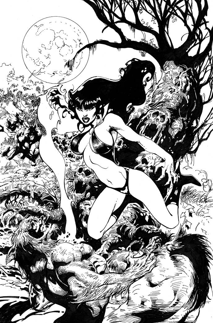 VAMPIRELLA #19 11 COPY CASTRO B&W VIRGIN FOC INCV