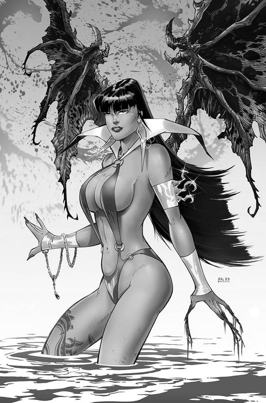 VAMPIRELLA #19 15 COPY RB WHITE B&W VIRGIN FOC INCV