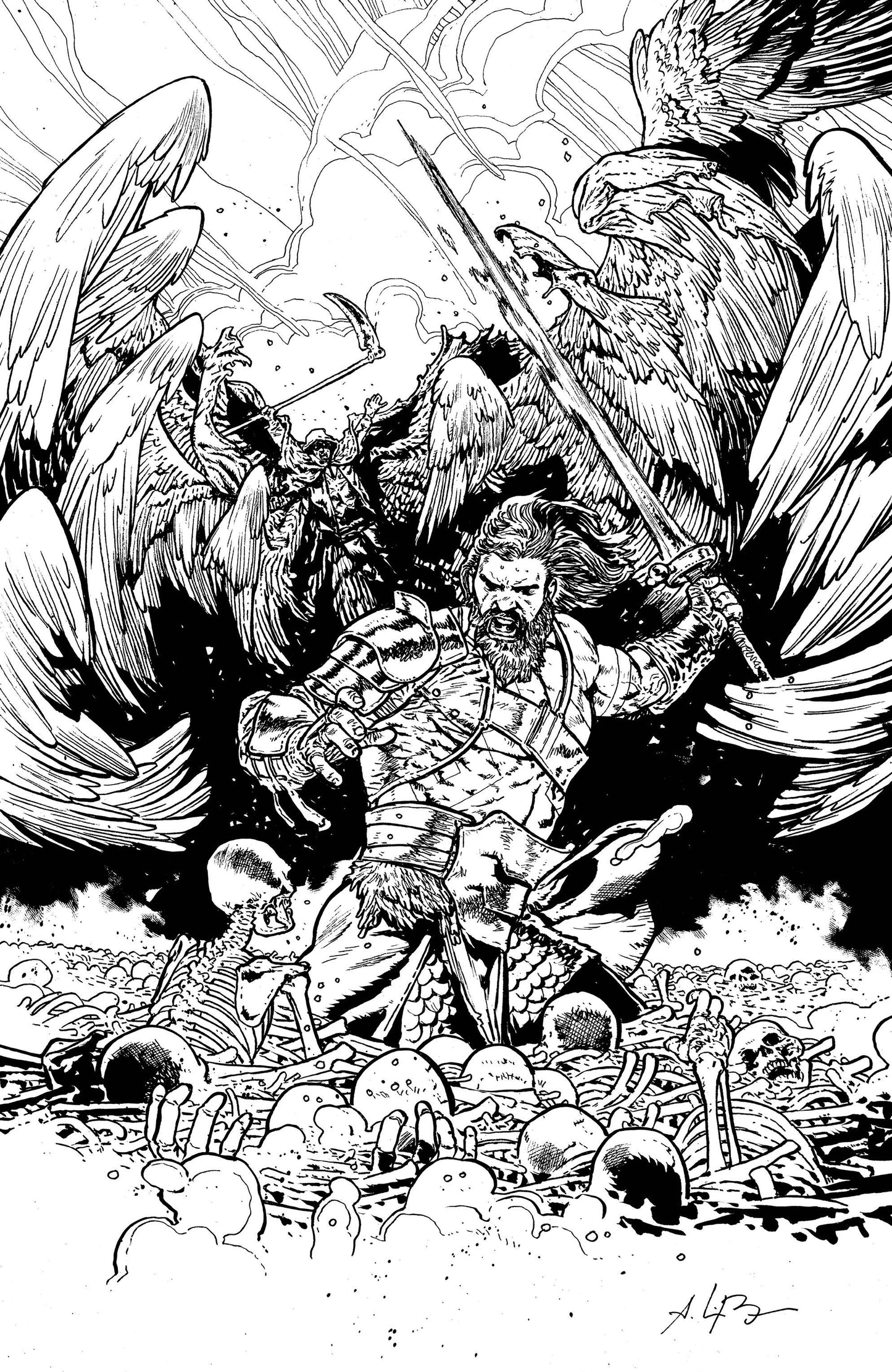 SKYBOUND X #2 CVR D 10 COPY INCV B&W BRESSAN (MR)