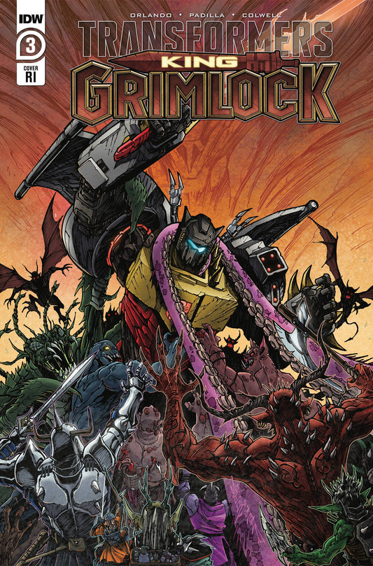 TRANSFORMERS KING GRIMLOCK #3 (OF 5) CVR C 10 CPY INCV MILNE