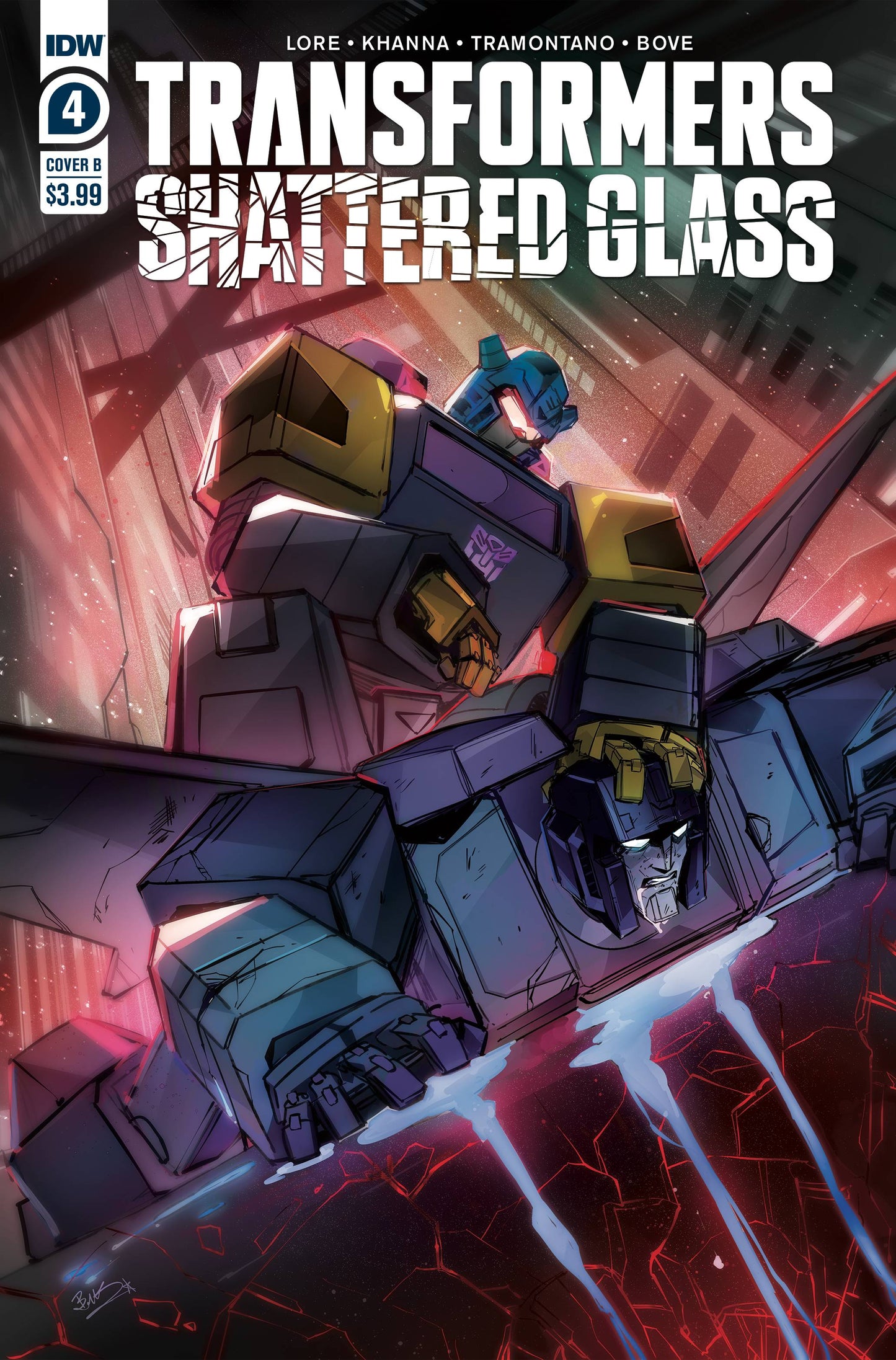 TRANSFORMERS SHATTERED GLASS #4 (OF 5) CVR B MCGUIRE-SMITH