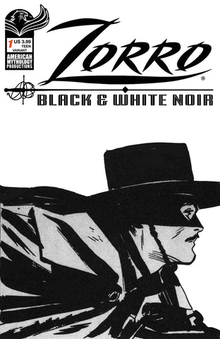 ZORRO BLACK & WHITE NOIR #1 CVR B TOTH