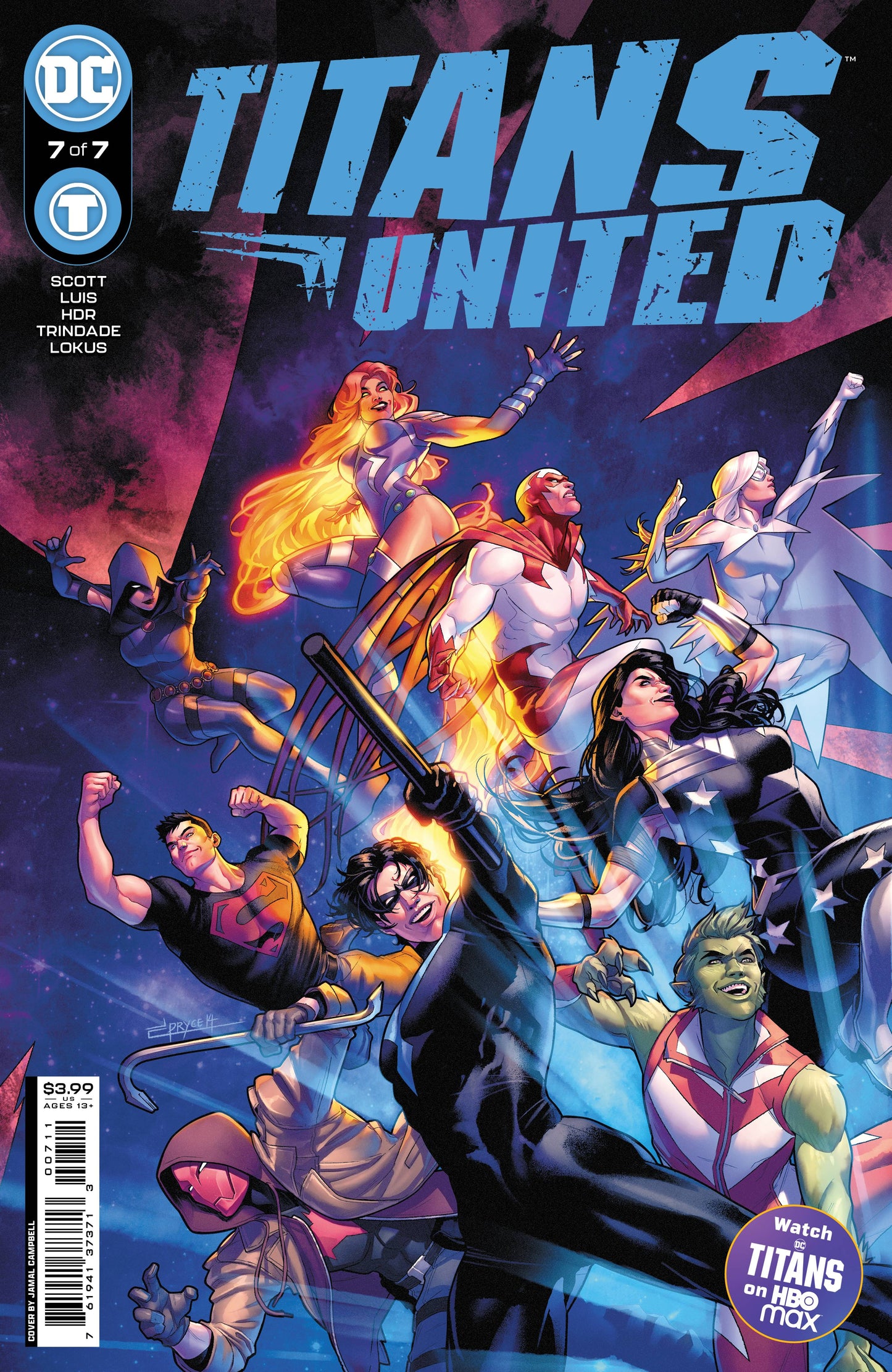 TITANS UNITED #7 (OF 7) CVR A CAMPBELL