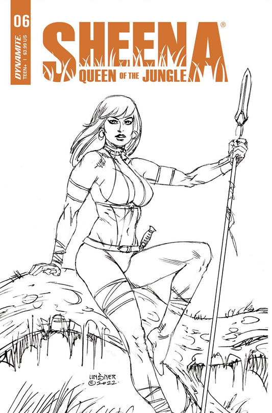 SHEENA QUEEN JUNGLE #6 CVR F 10 COPY INCV LINSNER LINE ART