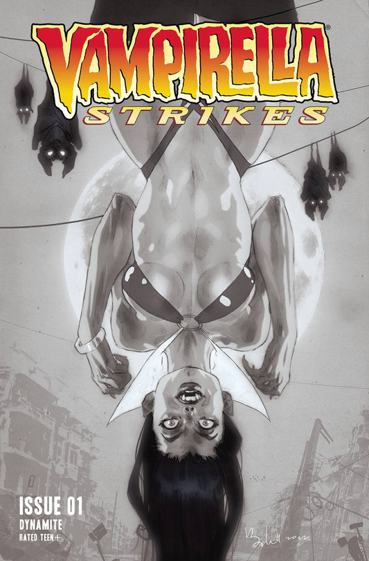 VAMPIRELLA STRIKES #1 CVR S 7 COPY FOC INCV CALDWELL B&W