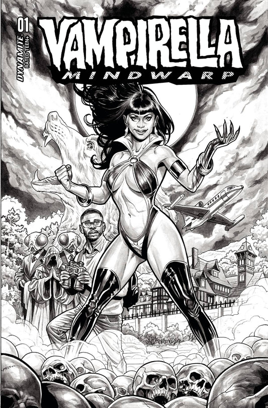 VAMPIRELLA MINDWARP #1 (OF 5) CVR H 20 COPY INCV DEWEY B&W