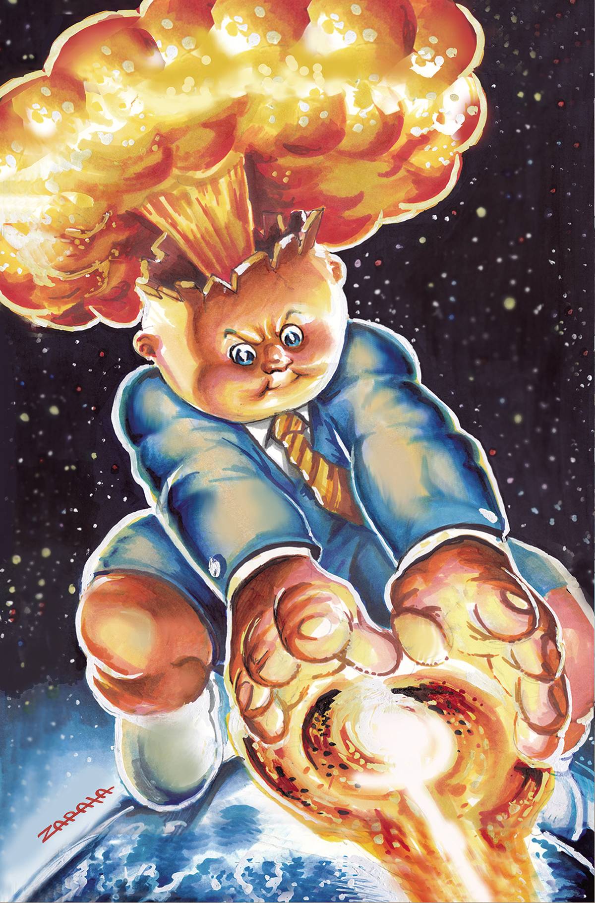 GARBAGE PAIL KIDS ORIGINS #1 CVR I 30 COPY INCV ZAPATA VIRGI