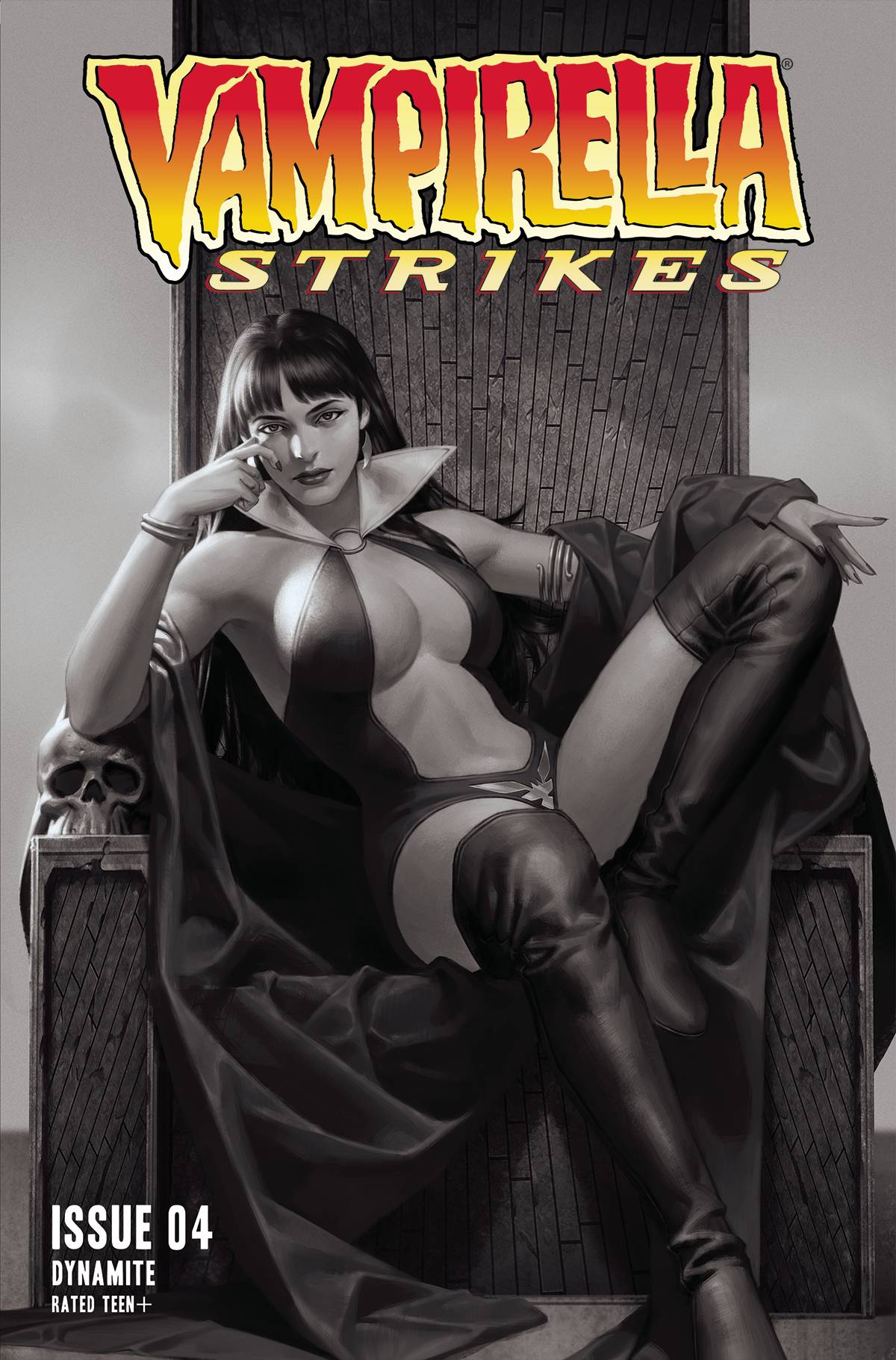 VAMPIRELLA STRIKES #4 CVR Q 10 COPY FOC INCV YOON B&W