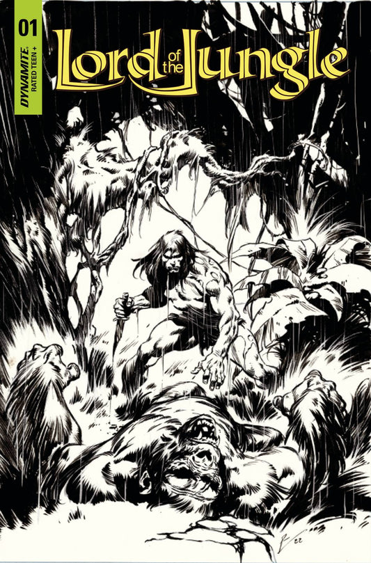 LORD OF THE JUNGLE #1 CVR G 10 COPY INCV TORRE B&W