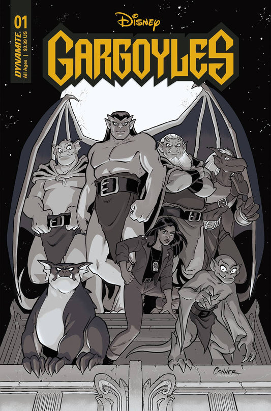 GARGOYLES #1 CVR P 75 COPY INCV CONNER B&W