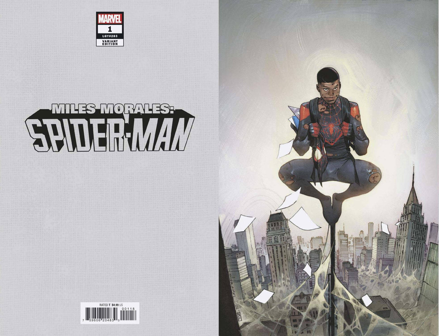 MILES MORALES SPIDER-MAN #1 100 COPY INCV COIPEL VIRGIN VAR