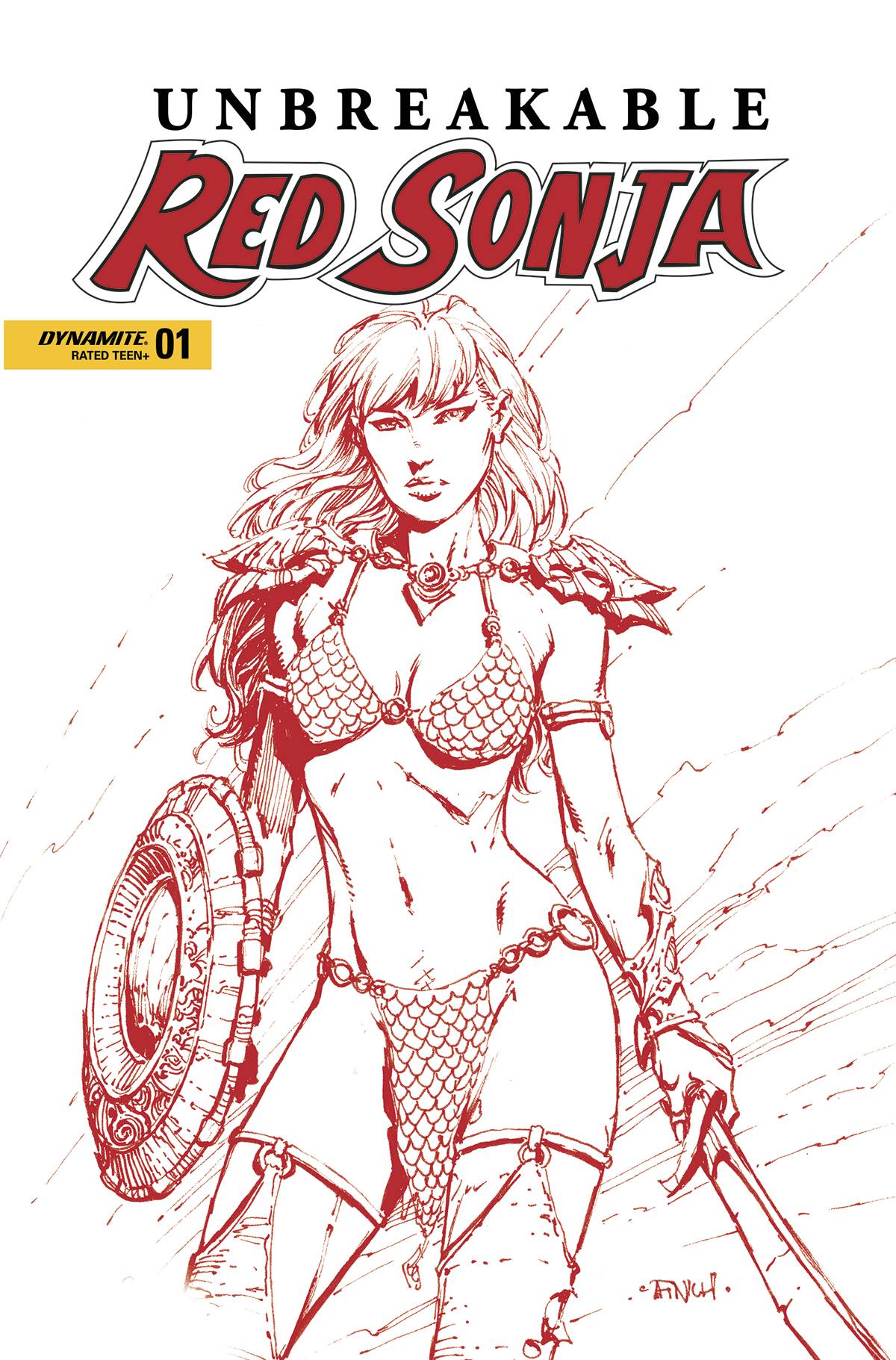 UNBREAKABLE RED SONJA #1 CVR Z 10 COPY FOC INCV FINCH FIERY