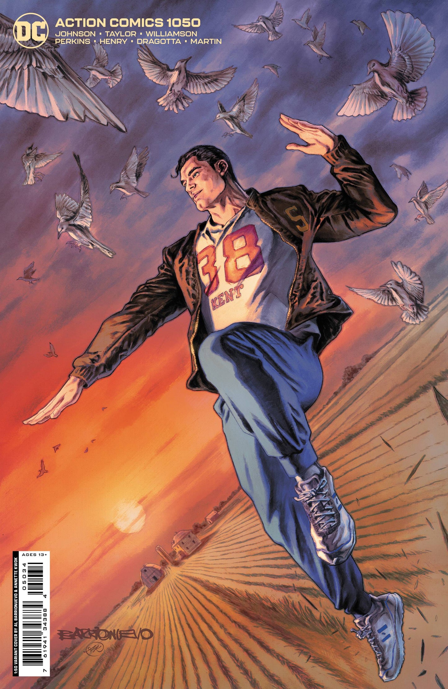 ACTION COMICS #1050 CVR V 1:50 AL BARRIONUEVO CARD VAR