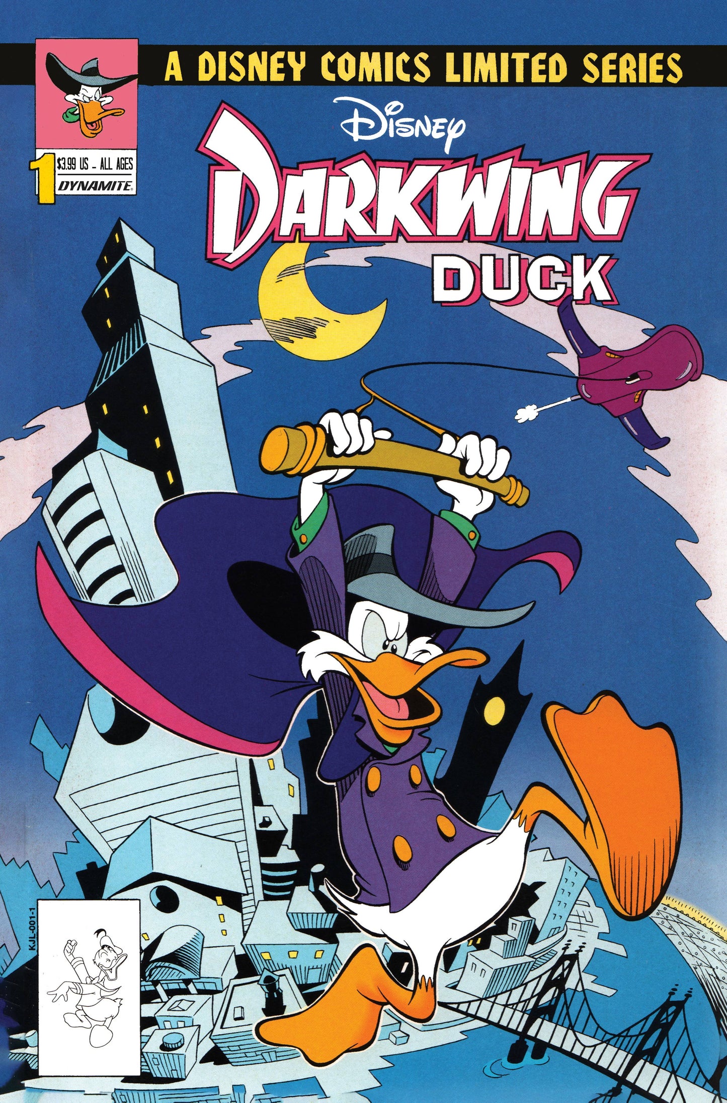 DARKWING DUCK #1 CVR N 50 COPY INCV MOORE VIRGIN