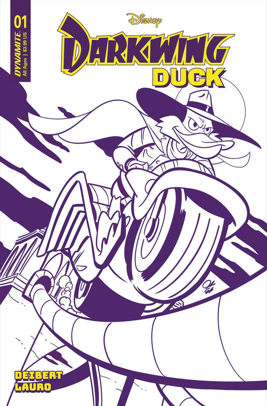 DARKWING DUCK #1 CVR O 75 COPY INCV EDGAR PURPLE LINE ART