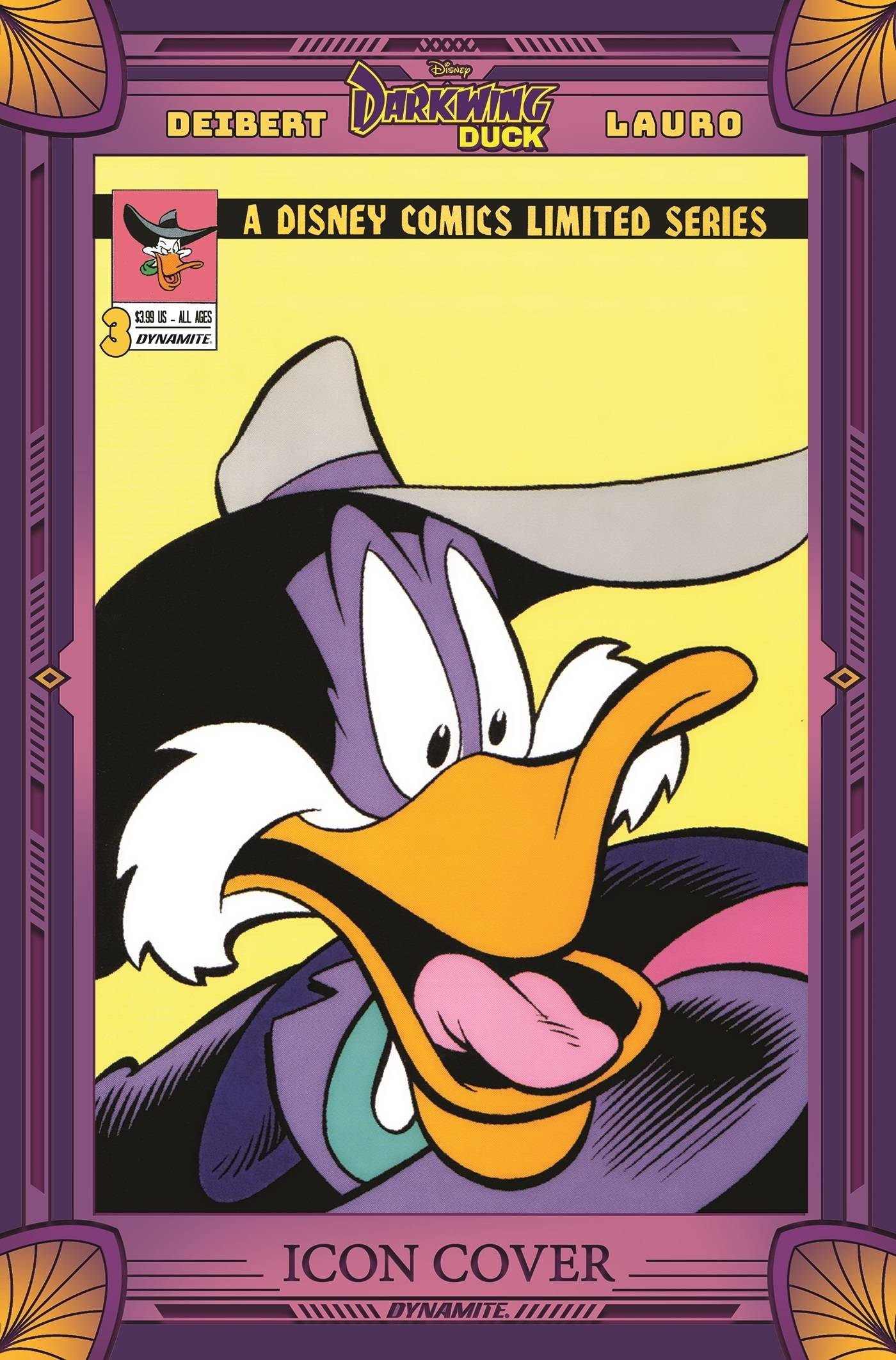 DARKWING DUCK #3 CVR G 10 COPY INCV MOORE MODERN ICON 1991