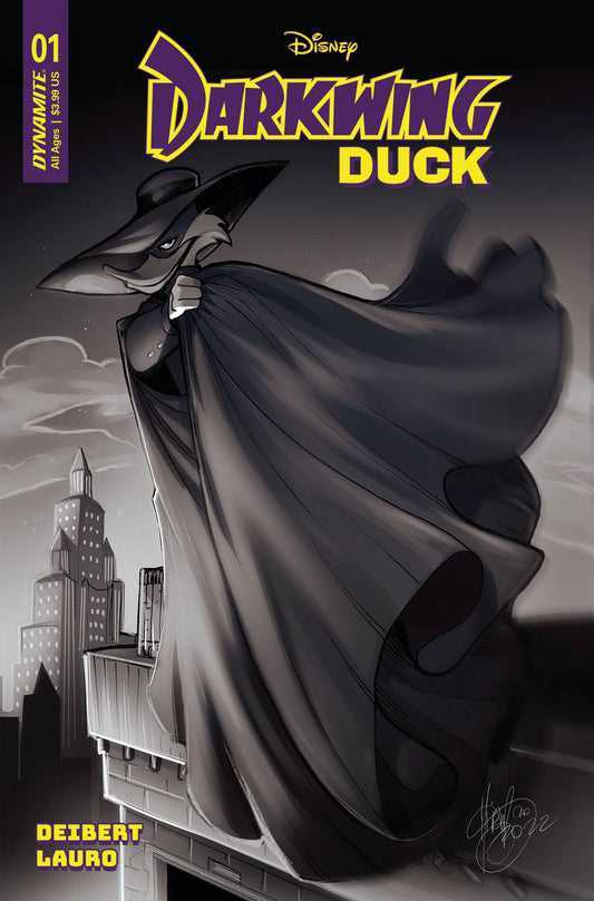 DARKWING DUCK #1 CVR ZG 10 COPY FOC INCV ANDOLFO B&W (C: 0-1