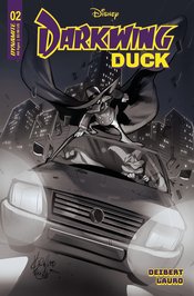 DARKWING DUCK #2 CVR Y 10 COPY FOC INCV ANDOLFO B&W