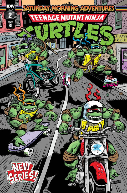 TMNT SATURDAY MORNING ADV CONTINUED #2 CVR D 10 COPY INCV LA