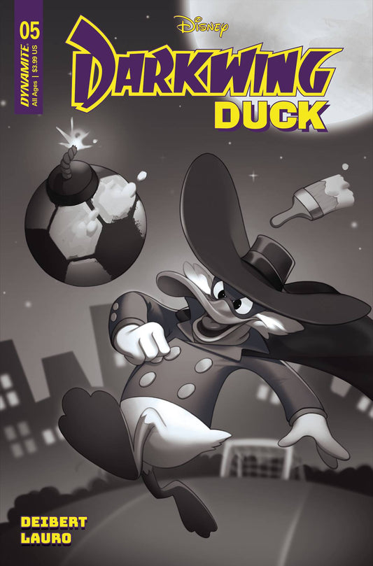 DARKWING DUCK #5 CVR G 10 COPY INCV LEIRIX B&W