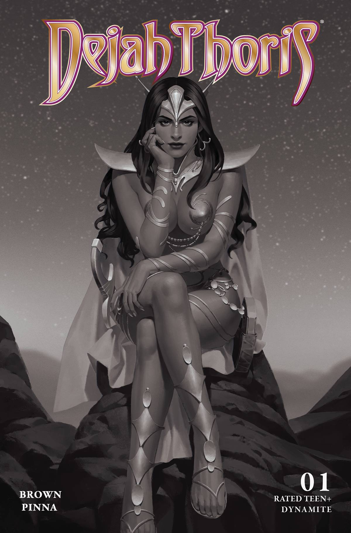 DEJAH THORIS (2023) #1 CVR X 7 COPY FOC YOON B&W INCV