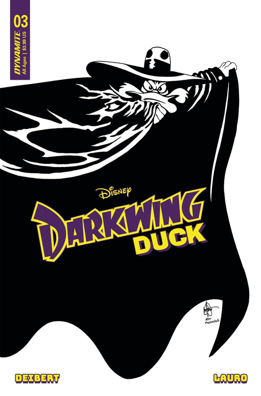 DARKWING DUCK #3 CVR V 7 COPY FOC INCV HAESER B&W