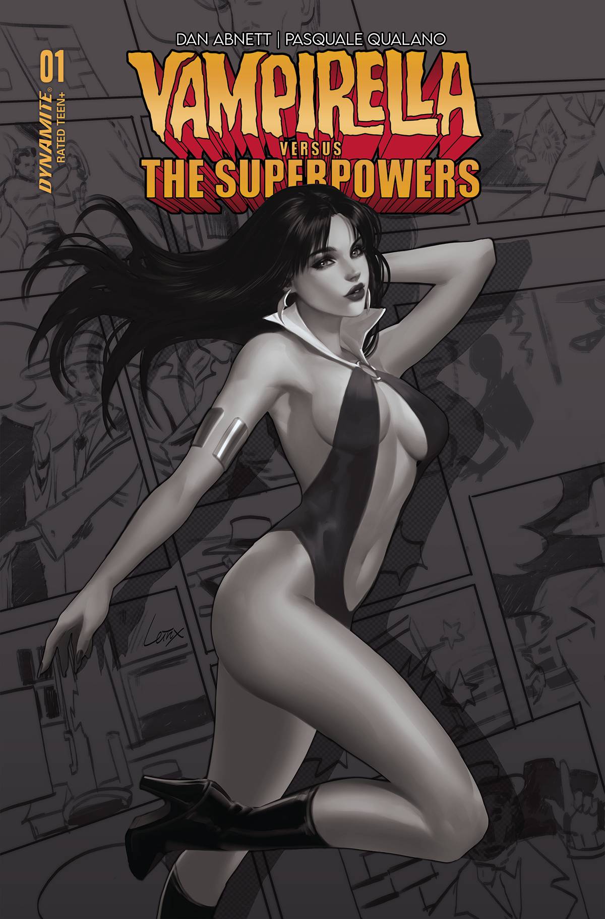 VAMPIRELLA VS SUPERPOWERS #1 CVR V 7 COPY FOC INCV LEIRIX B&