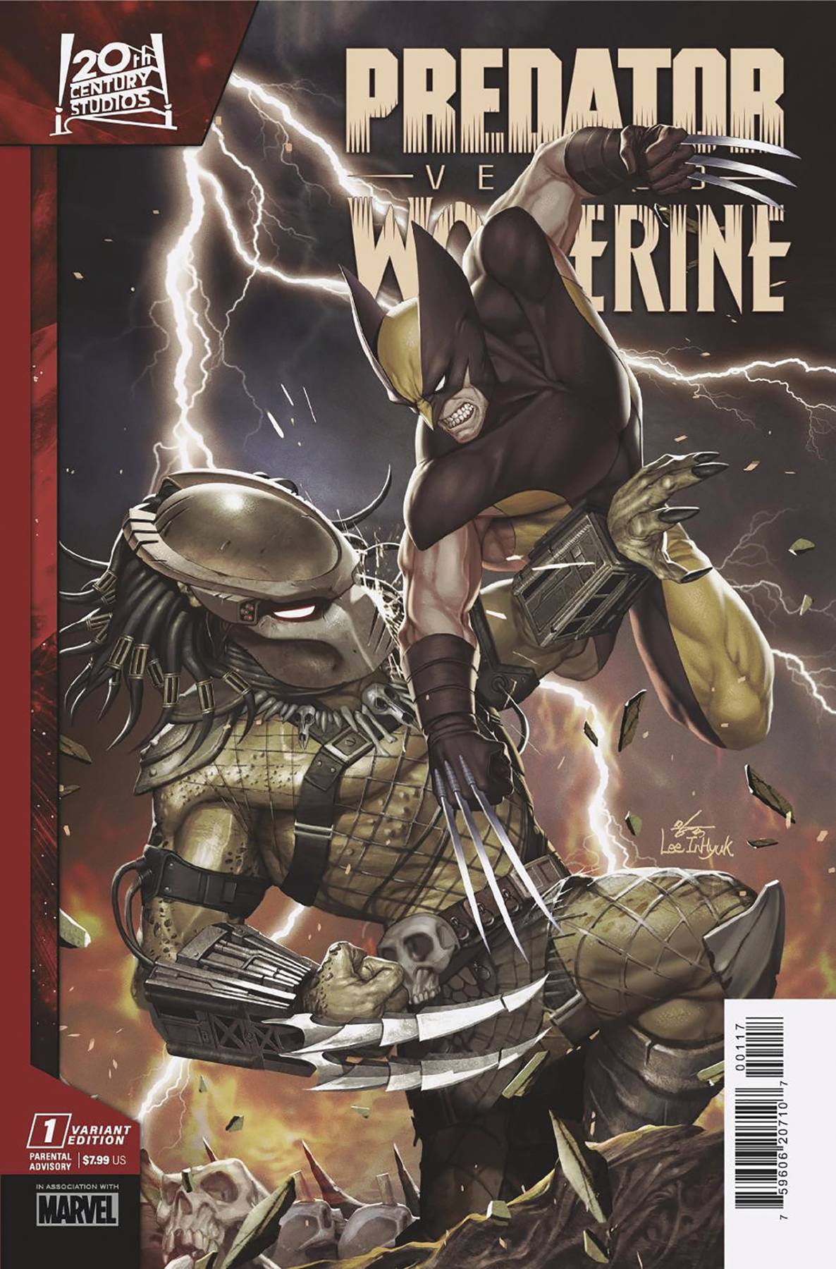 PREDATOR VS WOLVERINE #1 50 COPY INCV INHYUK LEE VAR