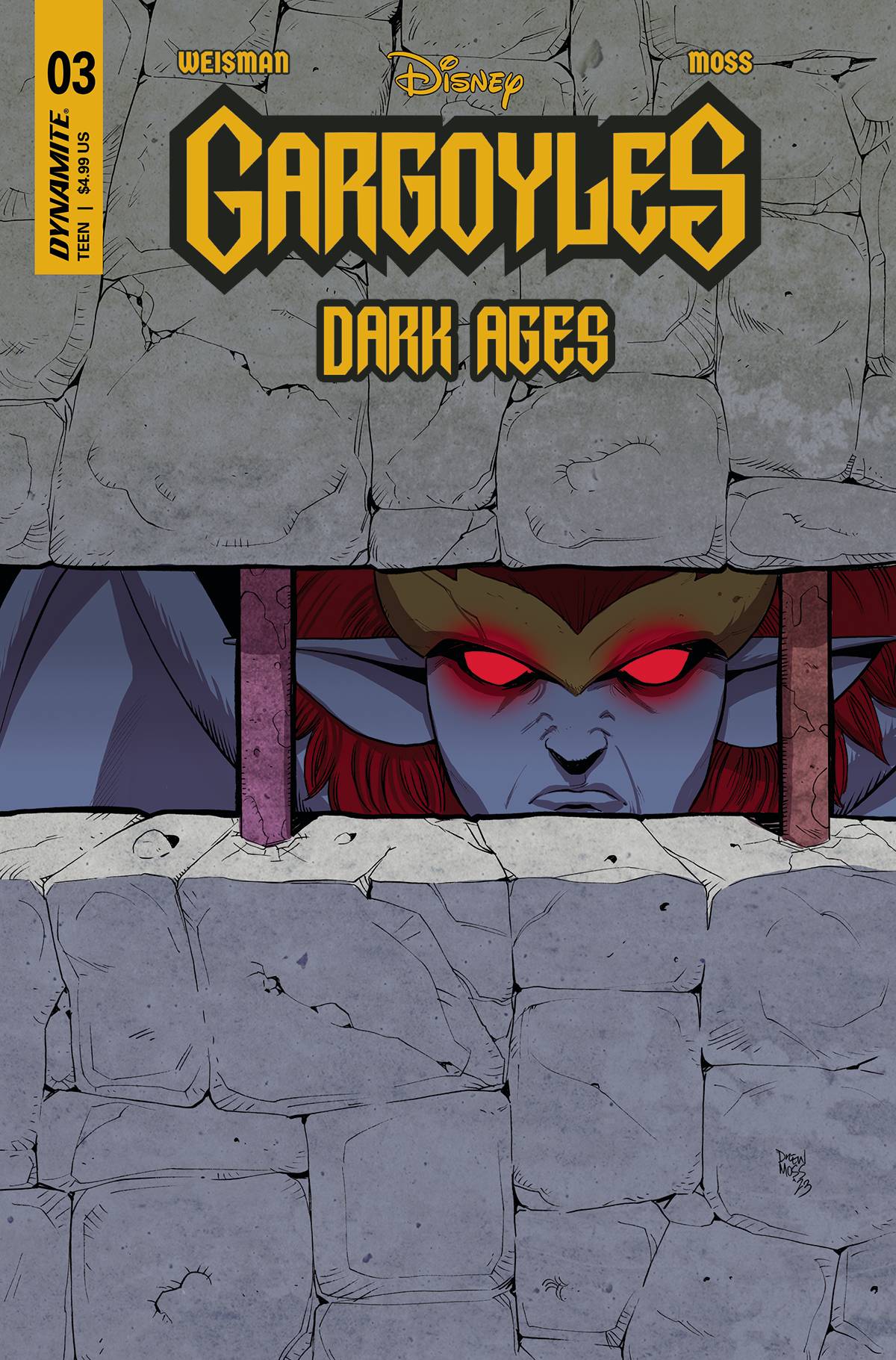 GARGOYLES DARK AGES #3 CVR G 10 COPY INCV MOSS ORIGINAL