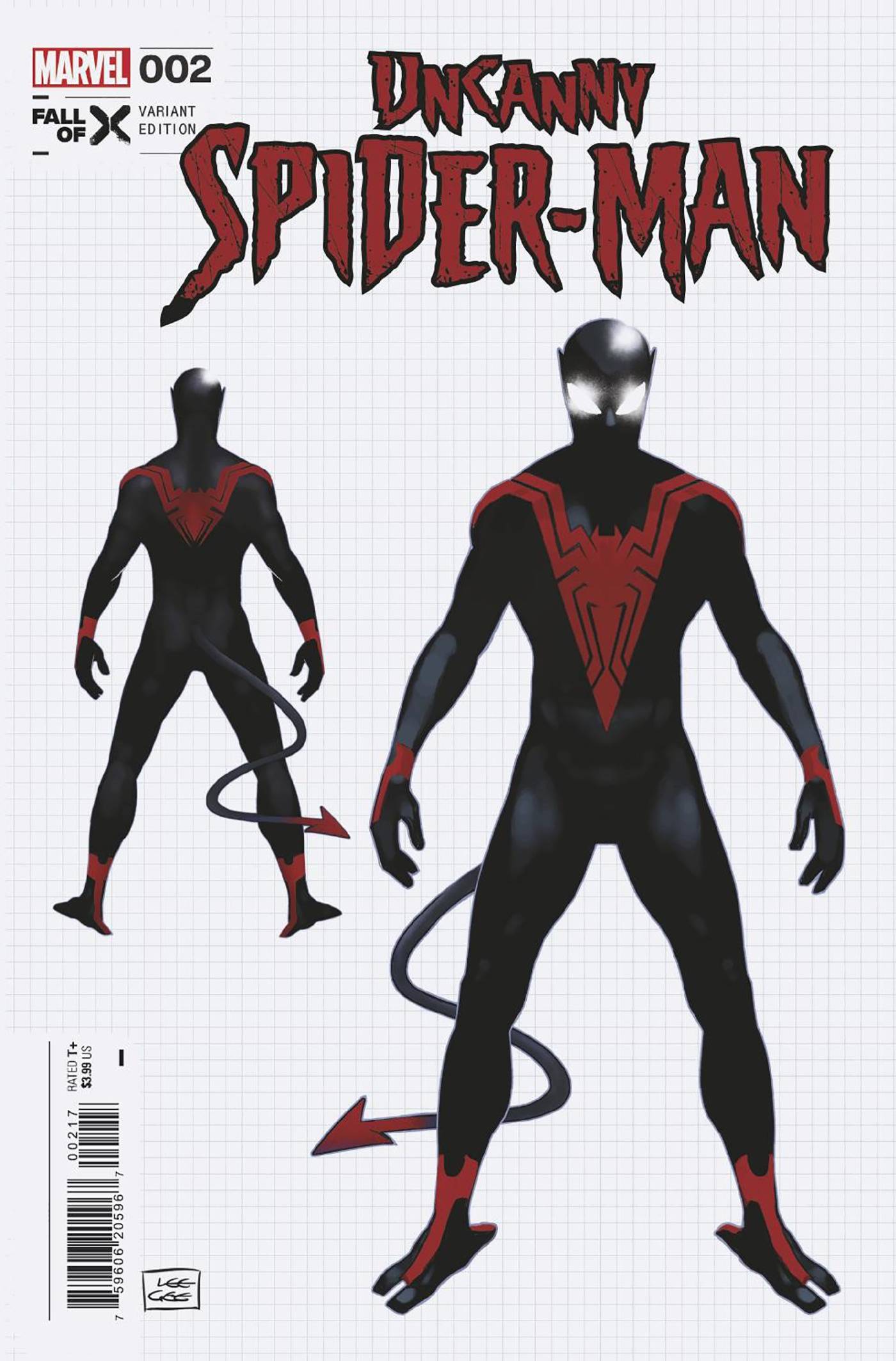 UNCANNY SPIDER-MAN #2 10 COPY INCV LEE GARBETT DESIGN VAR