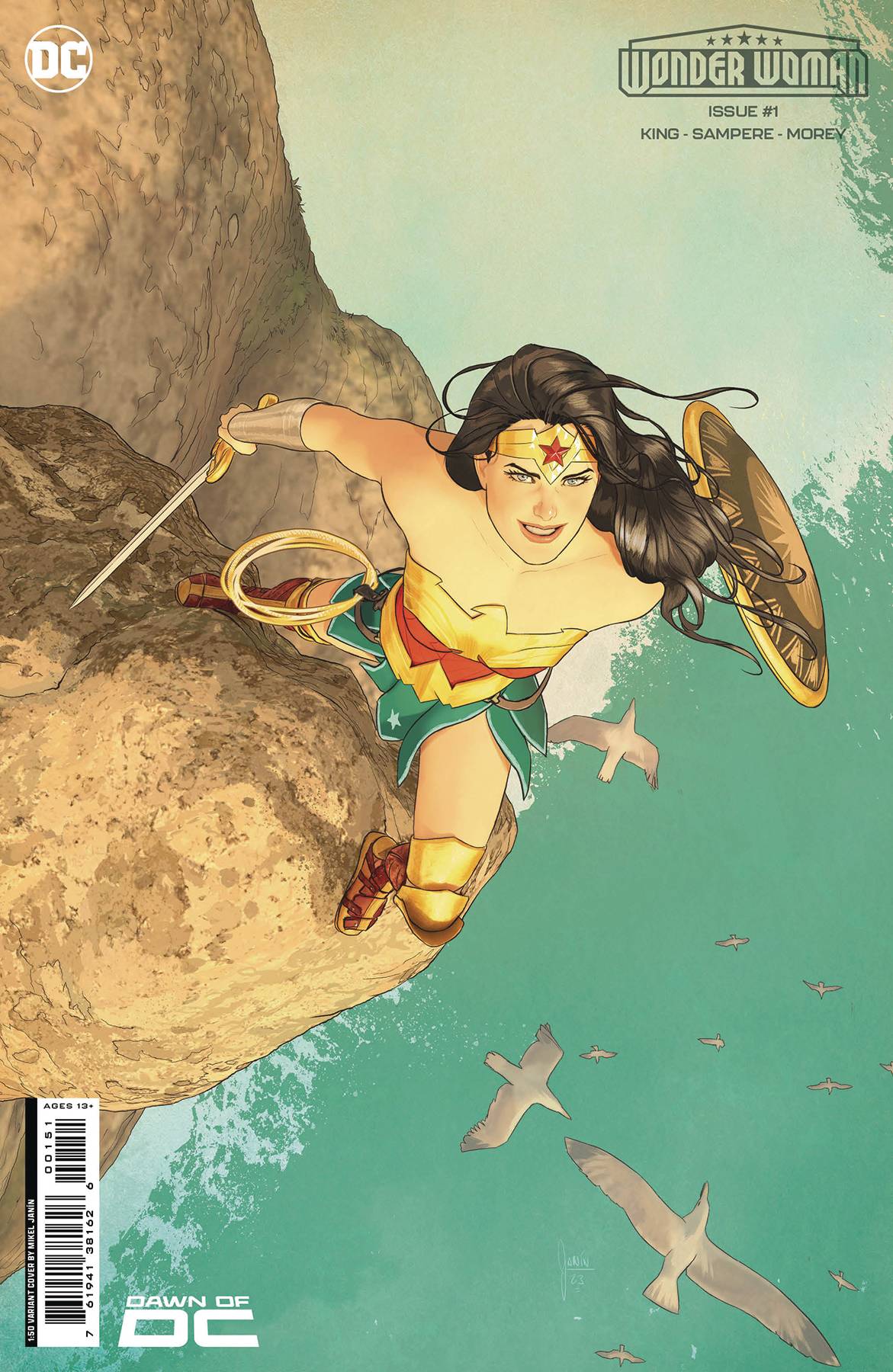 WONDER WOMAN #1 CVR H INC 1:50 MIKEL JANIN CSV